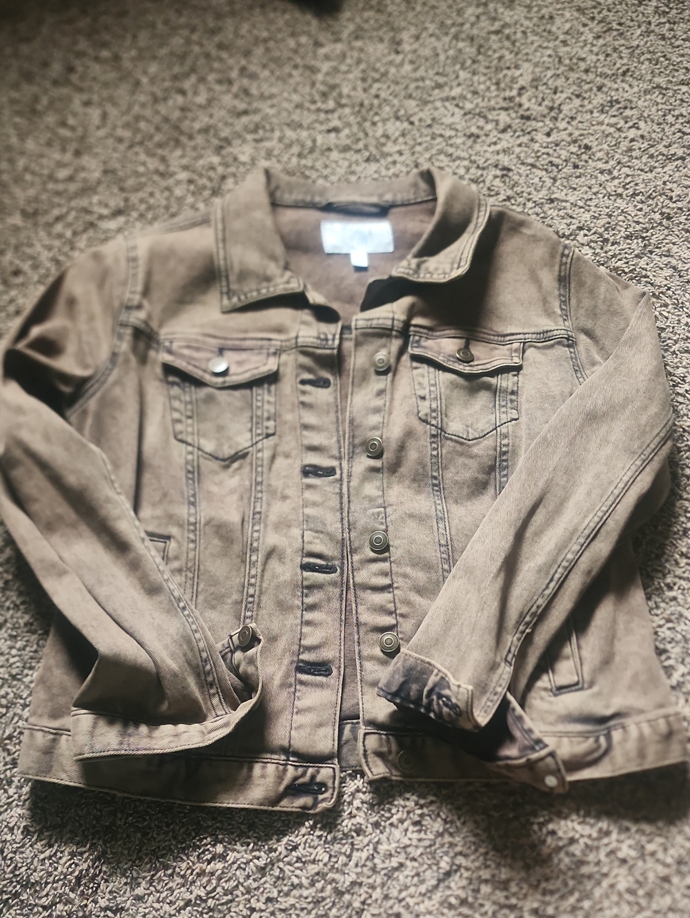 Time and Tru Brown Jean Jacket